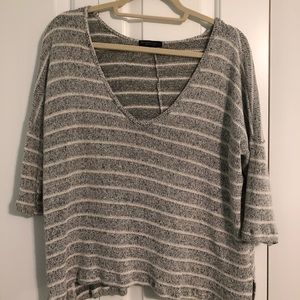 Beyond Yoga Flowy SS Striped Sweater - S
